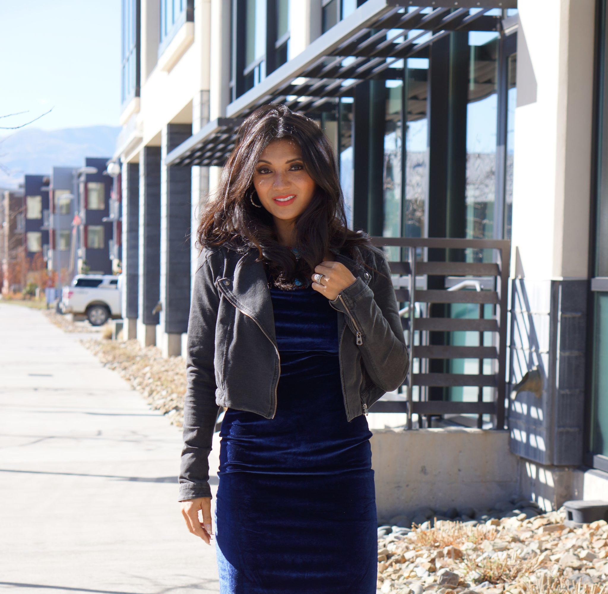 To Thine Own Style Be True | Blue Velvet Dress