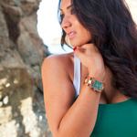 Debbie Savage of To Thine Own Style Be True is sharing her love for Jord Wood Watches at Three Arch Bay in Laguna Beach, California