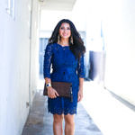 Elegant Lace + Royal Blue = Happy with StyleWe