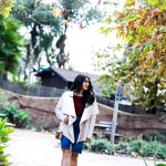 Outfit Inspiration: Faux Shearling Jacket, Ruffled Top & Ankle Booties + $500 Target Giveaway