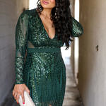 Fashion and Style Blog | Windsor Kim Sequin Formal Midi Dress | 5 Ways To Shine Bright Like A Diamond