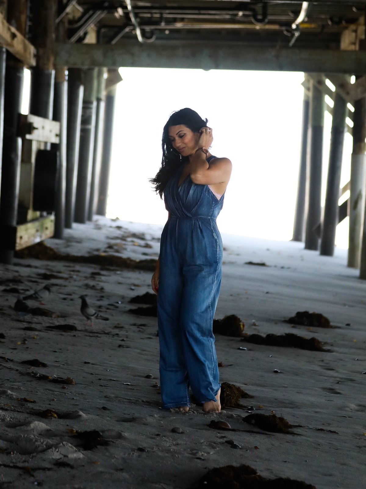 Denim Jumpsuit | Orange County Fashion Blogger Debbie Savage at To Thine Own Style Be True