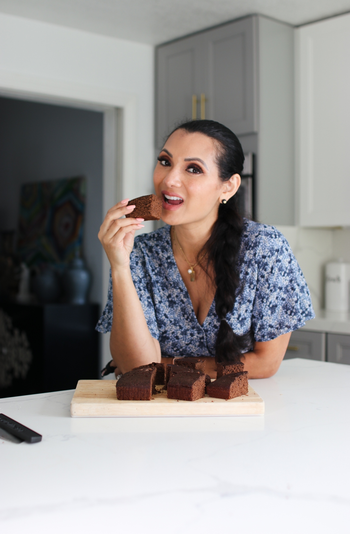 Healthy Black Bean Protein Brownies